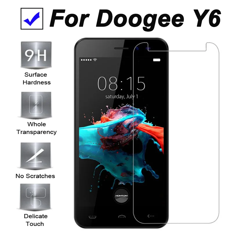 Для doogee y6 стекло Для doogee y6 Защитное стекло для экрана протектор 9h закаленное стекло Защита 2.5d защитная пленка