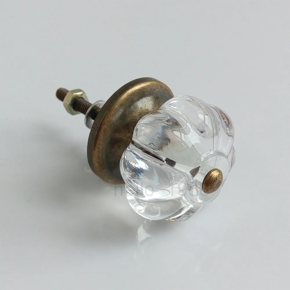 34mm Clear Acrylic Knob Kitchen Cupboard Closet Drawer Knob