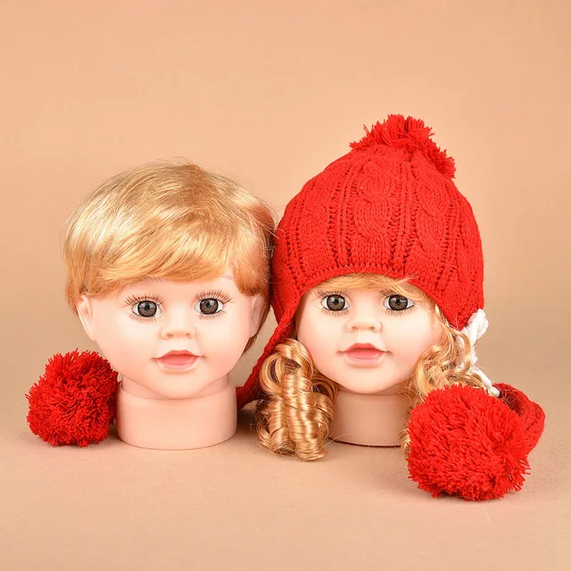 HOT SALE!Mannequin Dummy Head Realistic Plastic Child Mannequin Head