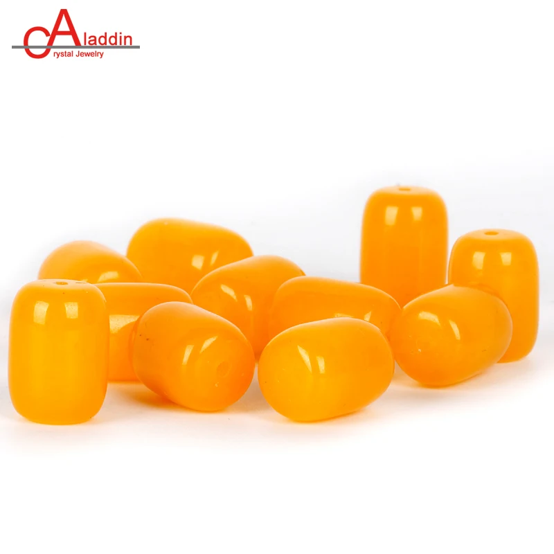 

2017 Nature Yellow Chalcedony Barral Bead for Jewelry Making DIY Bracelets and Neacklace Loose Beads Whalesale