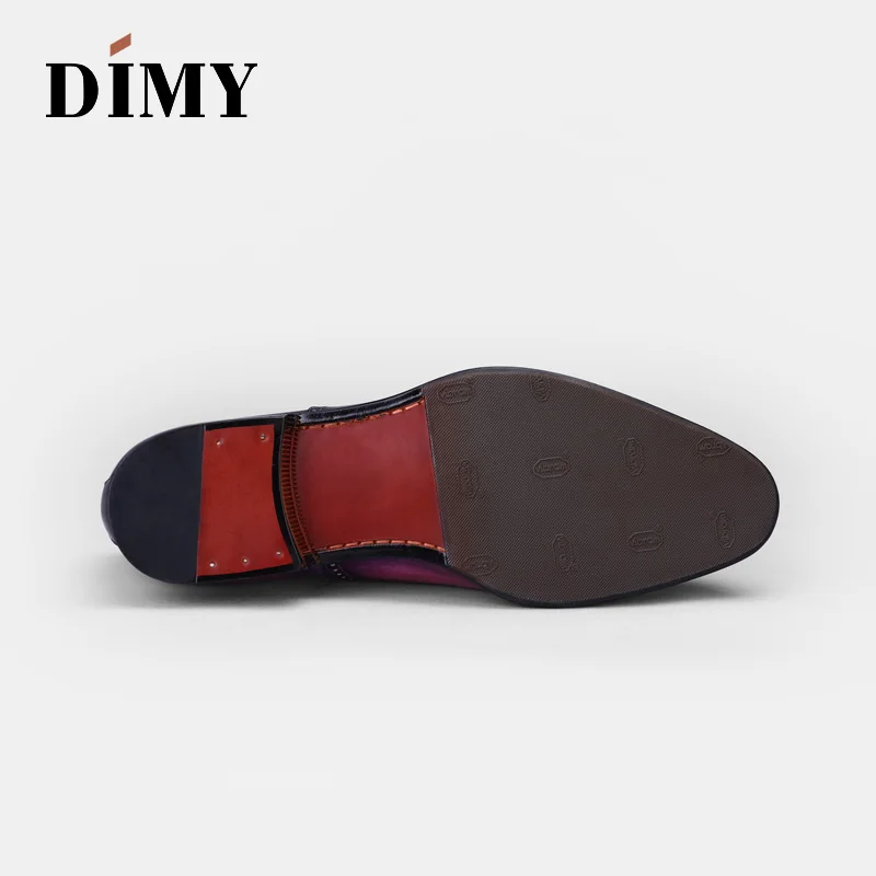 DIMY/; деловые модельные туфли; Британский тренд; кожаные оксфорды; Goodyear trend; мужская обувь