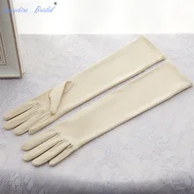 Сапфир Свадебный косплей длинные перчатки Шампань корейские перчатки невесты производители матовые атласные шампанские перчатки танцевальные Вечерние