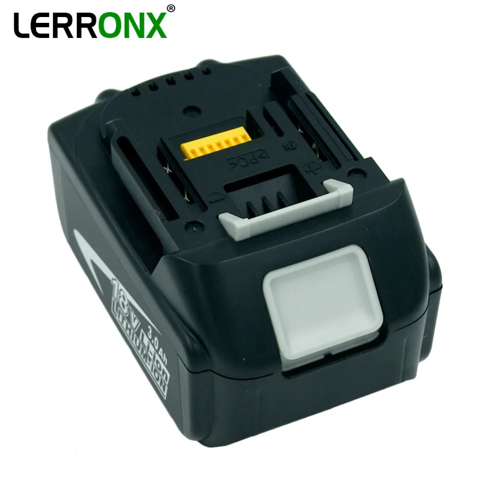 LERRONX литий ионный 3.0Ah 18 В Сменный аккумулятор для Makita Мощность инструменты BDF453 BHP452