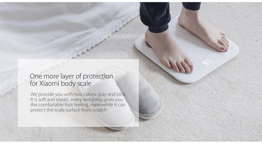 Original Xiaomi Silicone Soft Protective Case Anti-Static Washable Cover for Smart Body Fat Scales 