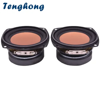 

Tenghong 2pcs 3 Inch Portable Audio Speaker 4Ohm 20W Full Range Speakers Multimedia Desktop Audio Loudspeaker Home Theater DIY