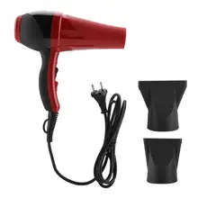 110 В/220 В 2000 Вт электрическая фен для волос горячий холодный ветер фен прибор для укладки волос с 2 ветряными насадками