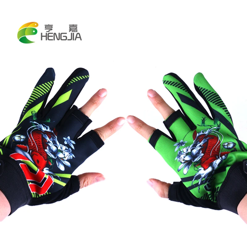 

HENGJIA 1pair Anti-slip Non-Slip Fishing Gloves outdoor sports glove pesca fishing tackles