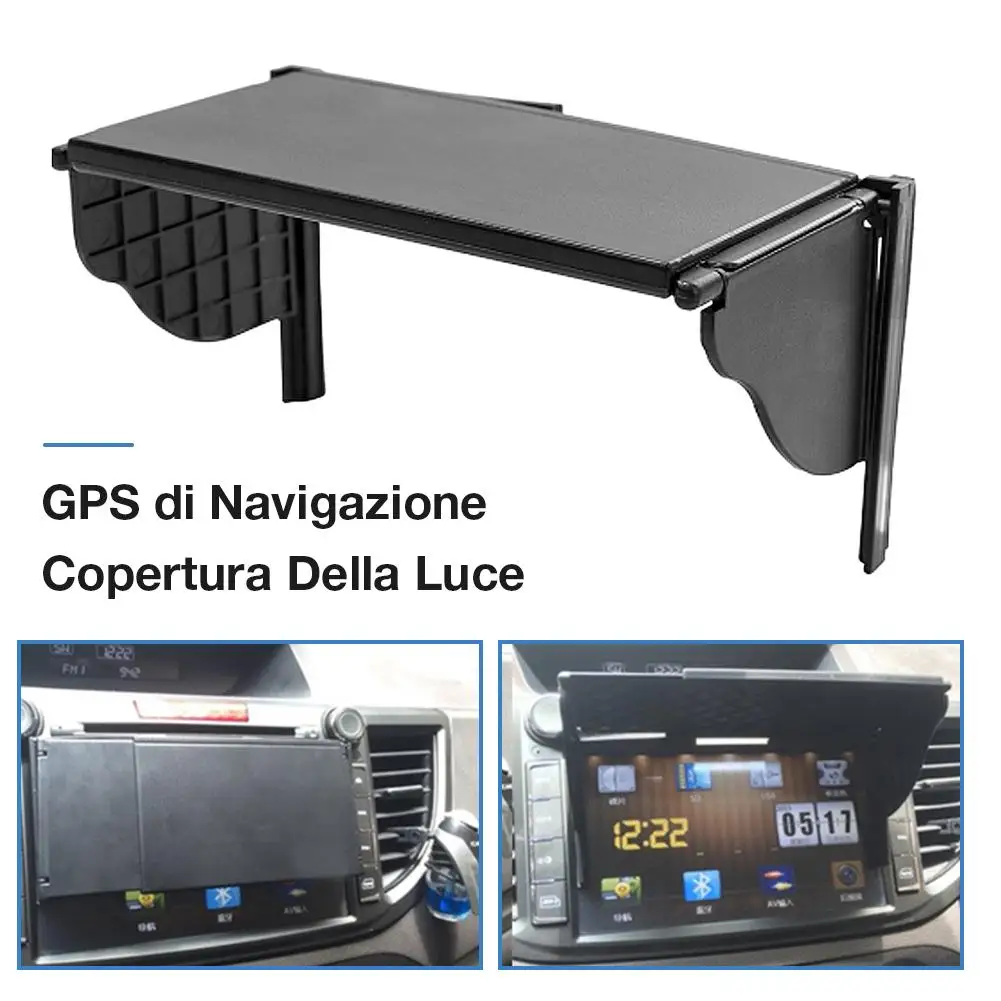 5.510 Inch Car Gps Sunshade Cover Gps Screen Sun Shade Visor Hood Car Central Dashboard Gps
