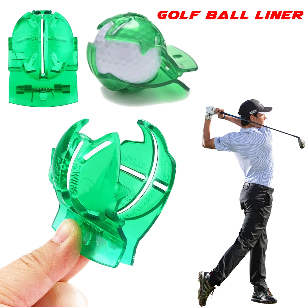 Мяч для гольфа линии клип Лайнер Маркер ручка шаблон выравнивание знаки инструмент положить пособия зеленый цвет Scribe аксессуары поставк