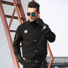 Весенне-осенняя летная куртка мужская одежда куртка в Военном Стиле с длинными рукавами мужские хлопковые пальто