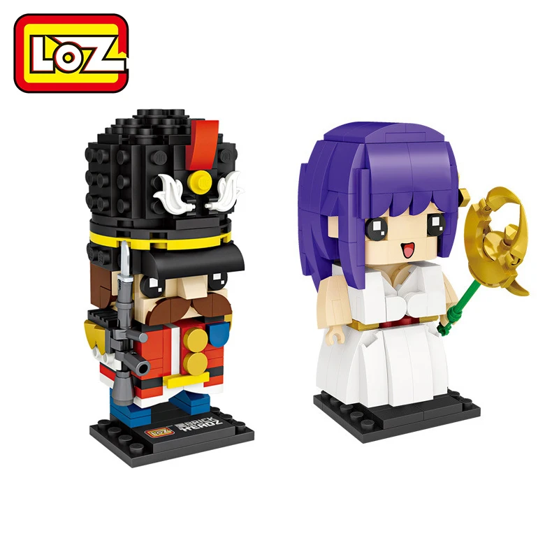

LOZ Mini Block Athena Goddess Building Blocks British Army Royal Guard British Soldier Brick Heads Figure LOZ Blocks Set Toys