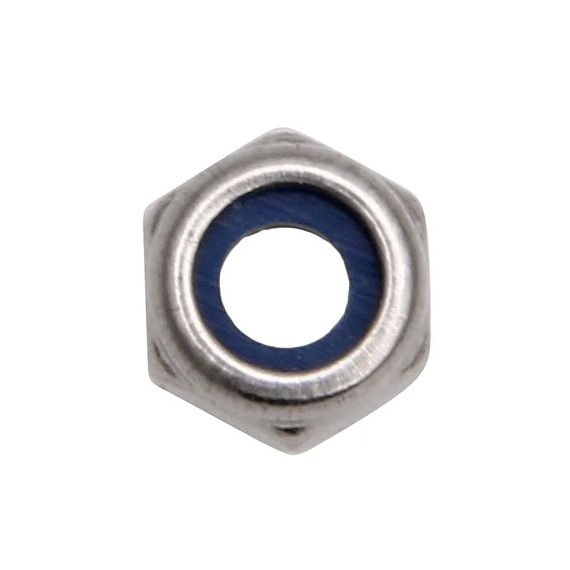 M3 3mm Stainless Steel Nylon Screw Lock Hex Nut Insert Locking Nuts hexagon nuts nylon lock nut locking nuts 100Pcs