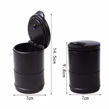 Автомобильный Стайлинг синий светодиодный свет пепельница для Марка Toyota Tacoma Tercel Tiara Van Venza Yaris Hiace Prius V Hilux Land Cruiser Avanza Cari