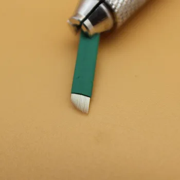 

500 PCS 16 Needle 0.18mm Diameter Eyebrow Tattoo Needles For Permanent Makeup 3D Embroidery Manual Microblading Pen