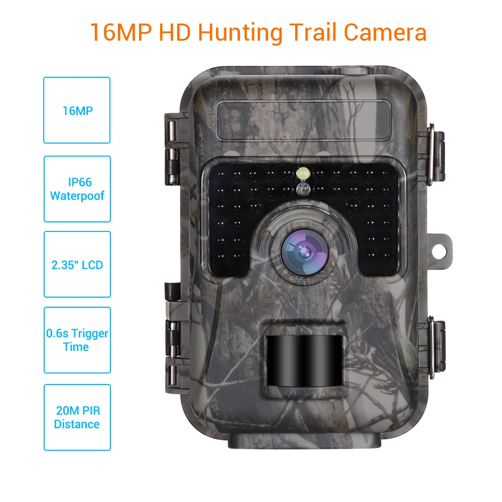 HH662 Trail камера 16MP 1080 P Охота Скаутинг дикой природы Cam 30 шт. ИК светодиодный 940nm