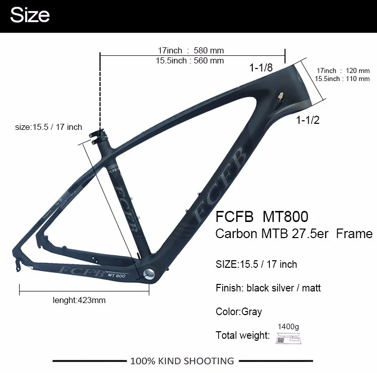 FCFB T800 карбоновая mtb рама 26,5/27er mtb карбоновая рама карбоновая для горного велосипеда 142*12 или 135*9 мм велосипедная матовая рама