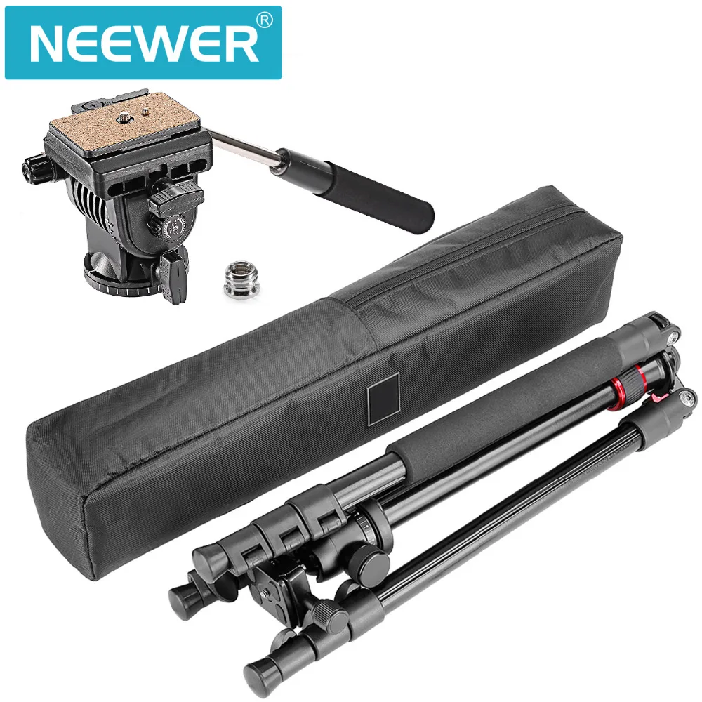 Neewer Portable Tripod 62 inches/158cm with 1/4-inch Quick Release Plate+Bubble Level Professional