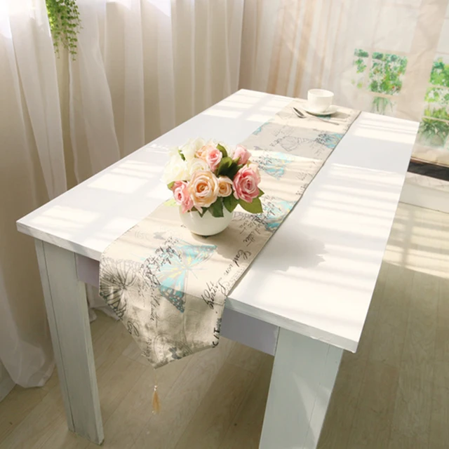 Table Runner Flag Bed Sofa Seats Garden Cover Towel Table Runner Flag Bed Sofa Seats Garden Cover Towel Cotton Linen Tel Home Hotel