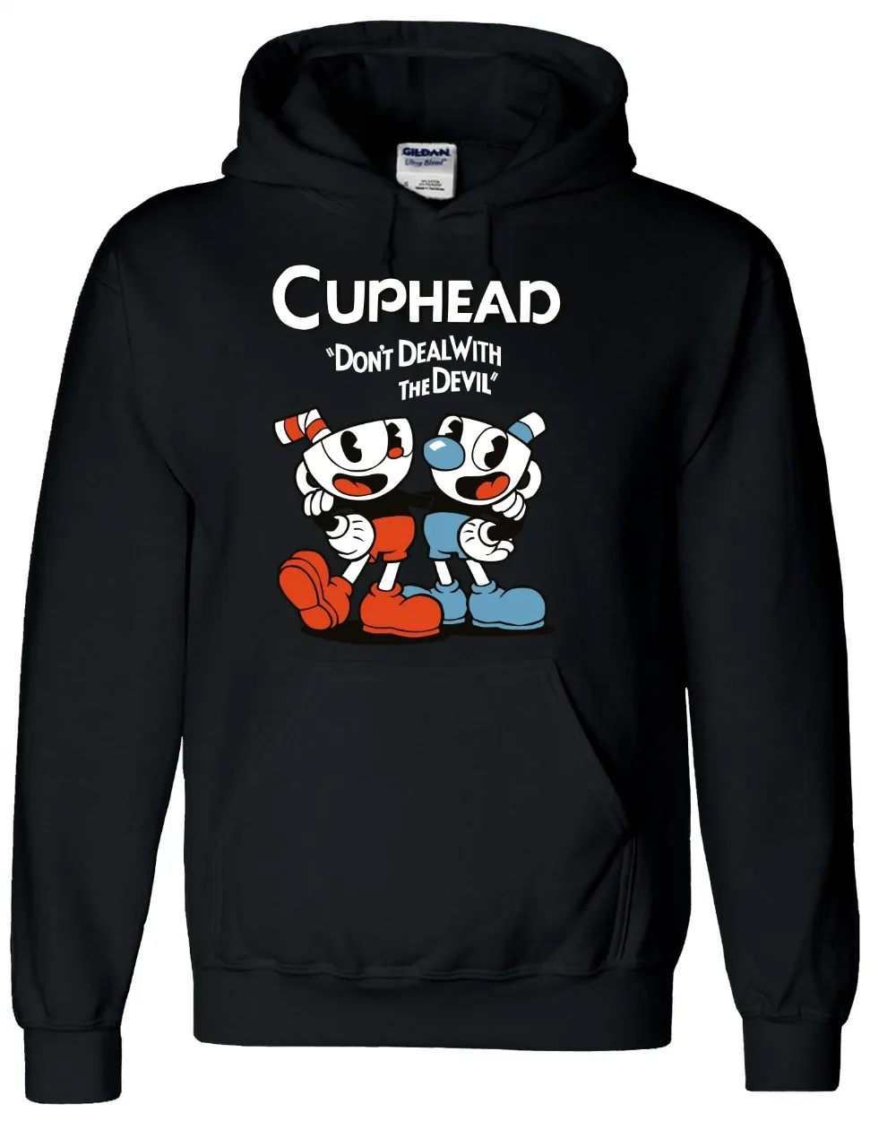 Teacup Cuphead MugmanGame Black Grey Yellow Hooded Coat Hoodie Halloween Costume Teacup Cuphead MugmanGame Black Grey Yellow Hooded Coat Hoodie Halloween Costume