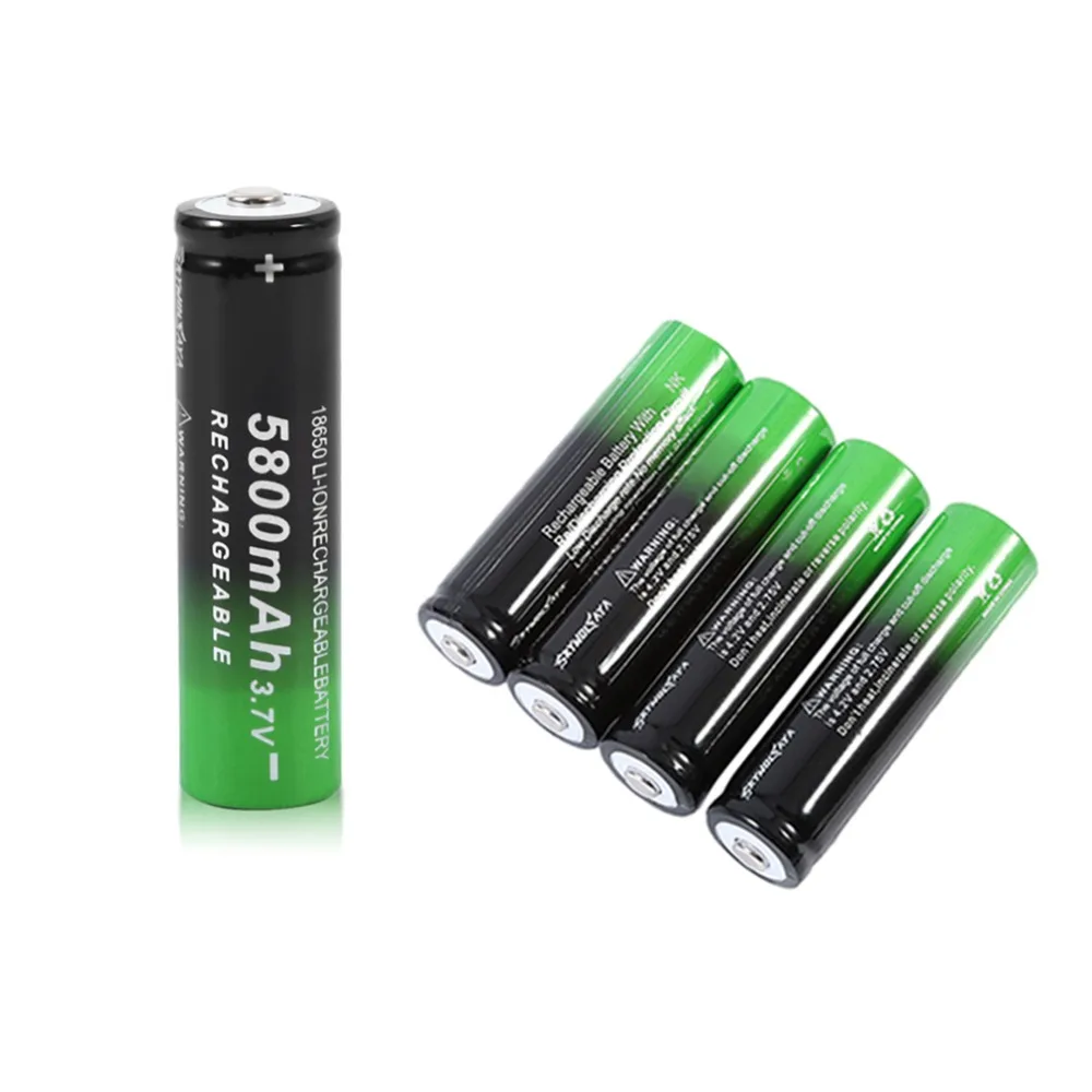 GTF 3.7V 5800Mah 18650 Battery Rechargeable Batteria 3.7V Rechargeable Batteries For Flashlight Torch Clock battery Accumulators
