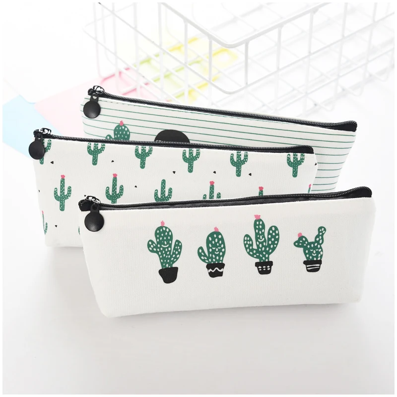 

Cactus Stationery Pencil Case school pencil case kawaii pencil case Canvas cute pencil case Pen Bags
