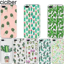 Ciciber Телефонные Чехлы Мода кактус мягкий силиконовый прозрачный ТПУ задняя крышка Fundas coques для Apple iPhone 7 8 плюс 6 S плюс 5S SE x