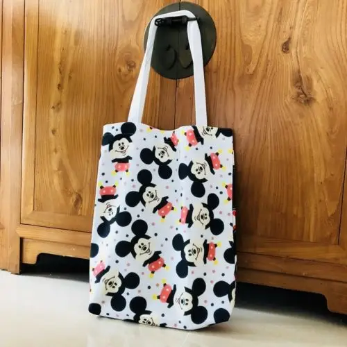

mickey fat face cute shoulder bag shopper bags lunch bag storage handbag button