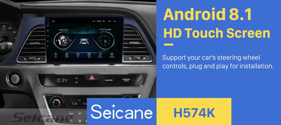 Excellent Seicane Android 8.1 9" HD Touchscreen Car Stereo Radio GPS Head Unit For 2015 2016 2017 Hyundai Sonata Multimedia Player 0 Excellent Seicane Android 8.1 9" HD Touchscreen Car Stereo Radio GPS Head Unit For 2015 2016 2017 Hyundai Sonata Multimedia Player 0