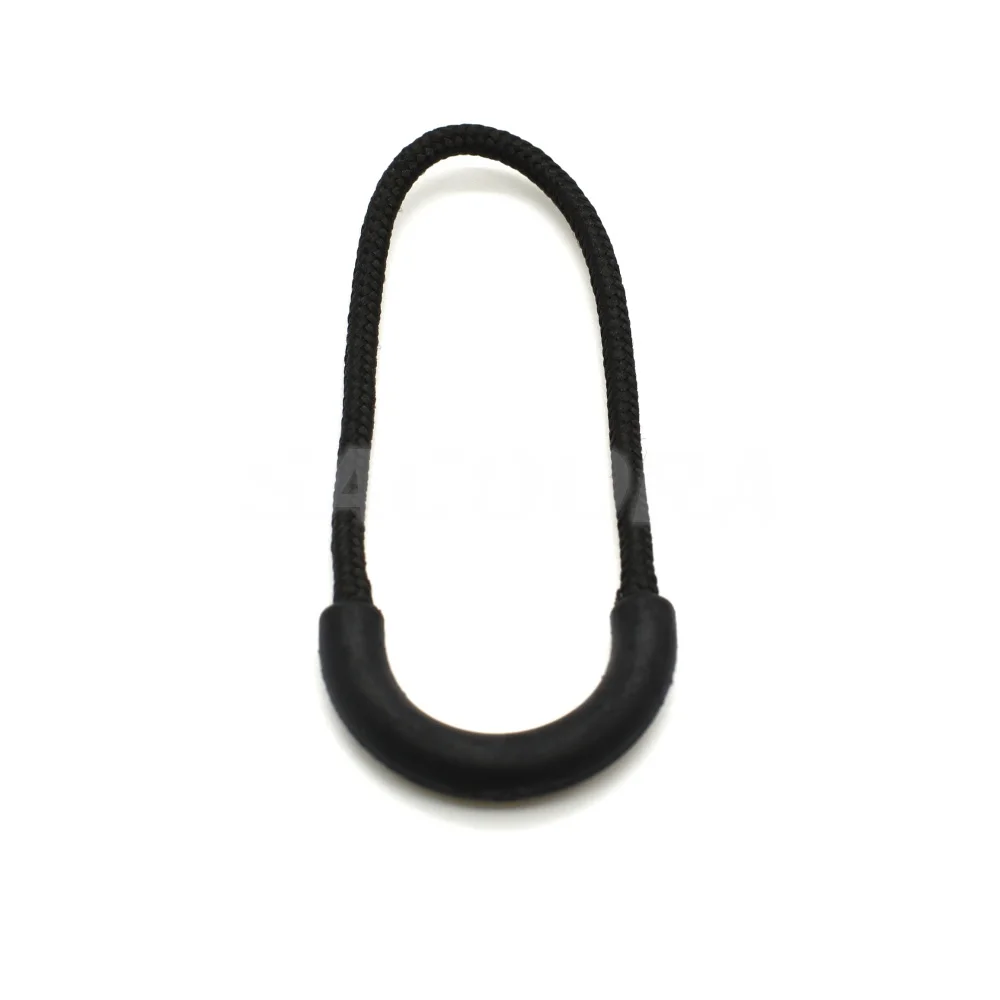 25pcs/pack Zipper Pulls Cord Rope Ends Lock Zip Clip Buckle Black For Paracord Accessories/ Backpack/Clothing