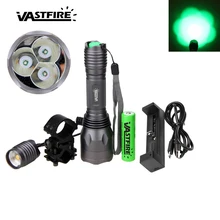 10000лм Q5 светодиодный тактический охотничий фонарик 250 ярдов пистолет оружие Свет+ 20 мм Вивер Пикатинни Крепление+ переключатель+ 18650+ USB зарядное устройство