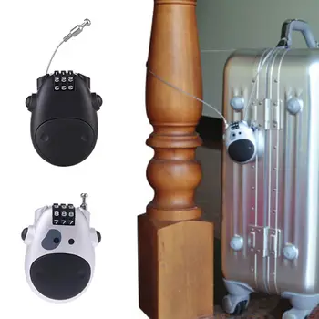 

Telescopic Rope Combination Locks Luggage Password Padlock Travel Bag Bicycle Security Cable Digit Anti-theft Lock