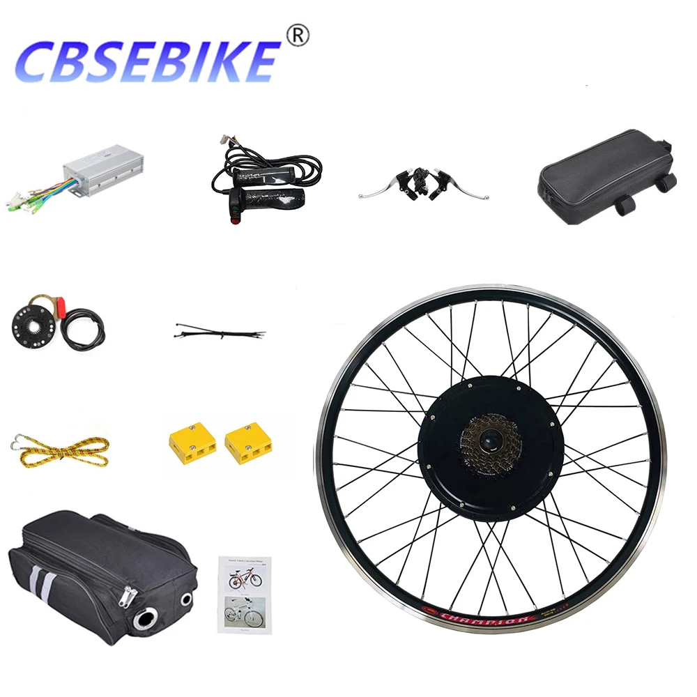 Excellent CBSEBIKE Electric Bike Conversion Kit 26inch 48v1000w EBike for Rear Bicycle Wheel Motor HA02-26 HA03-26 HB01-26 2