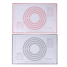 Силиконовые ультра-тонкие прокатки торт тесто мат глины помадка, кондитерские изделия лист выпечки 60x40 см 2 цвета