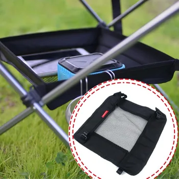 

Outdoor Folding Table Storage Hanging Portable Basket Wild Rack Camping Table Bag Finishing Net Picnic storage organize mesh bag