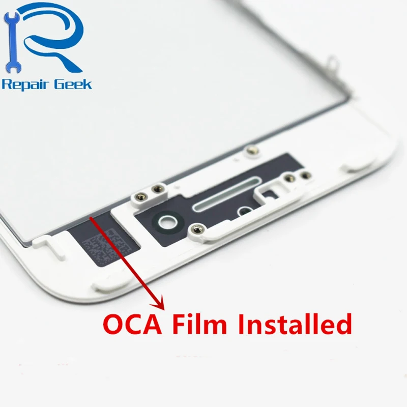 10 шт. AAA Качество Холодный пресс 3 в 1 Передний экран стекло с рамкой OCA для iPhone X 8 7 6