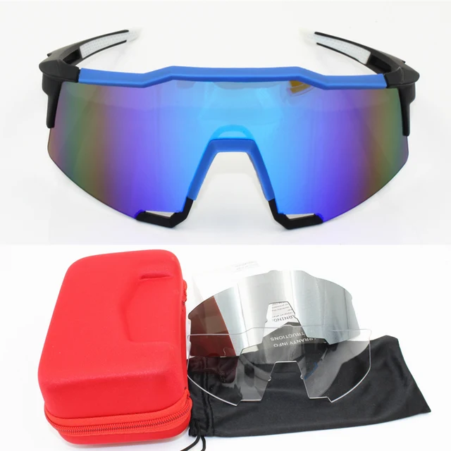 3 lens Airsoftsports Cycling Sunglasses Polarized Men Sport Mtb ...