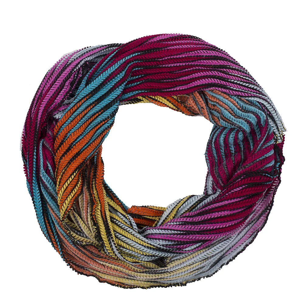 

2019 autumn winter new Women Fashion infinity Scarves rainbow color Snood Ring O Scarves neckerchief