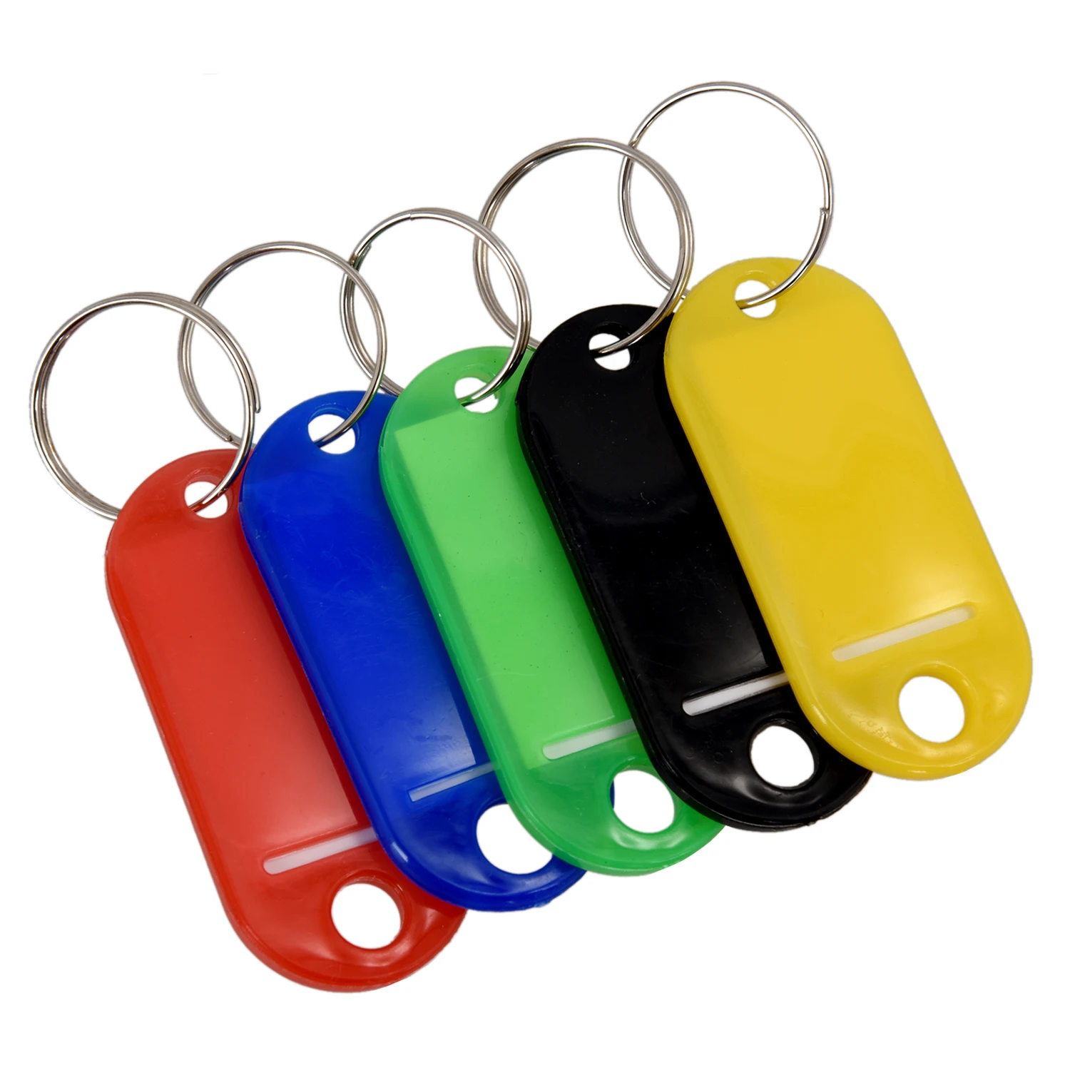 50 шт. пластиковые цепочки для ключей бирки с идентификационными этикетками