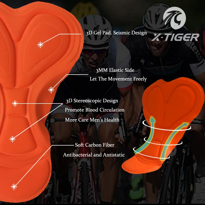 Женский велосипедный комплект X Tiger Pro из Джерси быстросохнущая велосипедная
