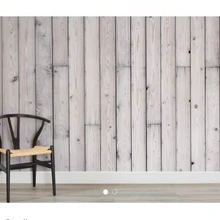 Papel tapiz de textura personalizada, Mural de pared de madera plateada retro Para sala de estar, cafetería, bar, KTV, fondo del Norte, papel tapiz decorativo