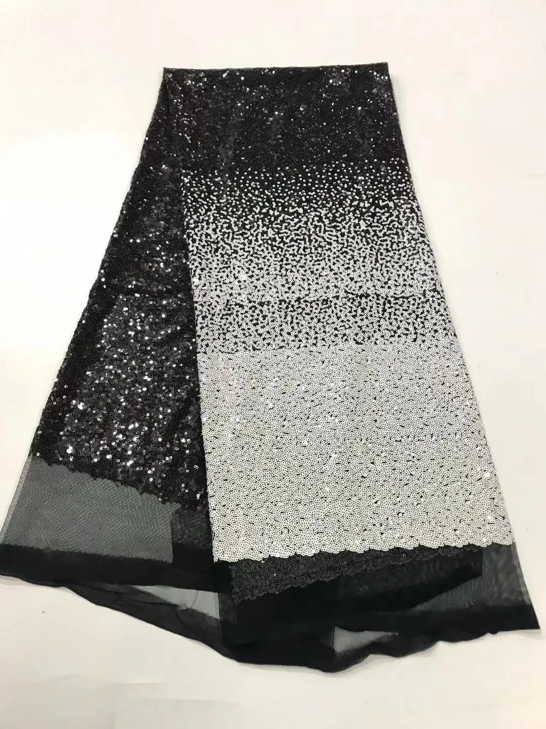 Новые африканские блестки кружева ткань высокого качества французский тюль с блестками черная ткань с блестками для вечернего свадебного платья шитья