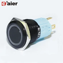 40 шт. LAS3-16F-11EL/A 16 мм Тип с защёлкой кнопочный переключатель с светодиодный