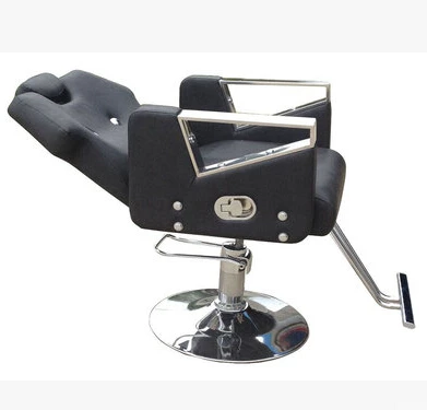 

Salon chair down after shave shaving stainless steel handrails salon chair barber chair recline 606