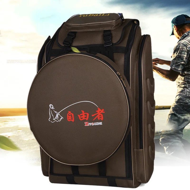 

Free shipment High Quality Fishing Backpack 85cm Double Layer Fishing chair Rod Bag Fishing Bag Pole Fish Tackle Bag