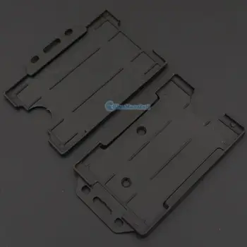 

10 pcs / Lot Vertical & Horizontal Rigid Hard Plastic ID Cards Name Tag Card Badge Holder Office Business Black