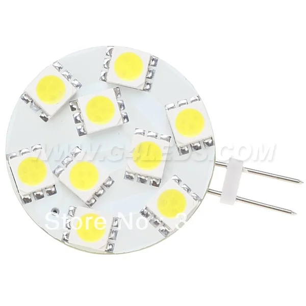 

9LED G4 SMD5060 12VDC Yachts Boats Ships Automobiles Carts Bulb Lamp White