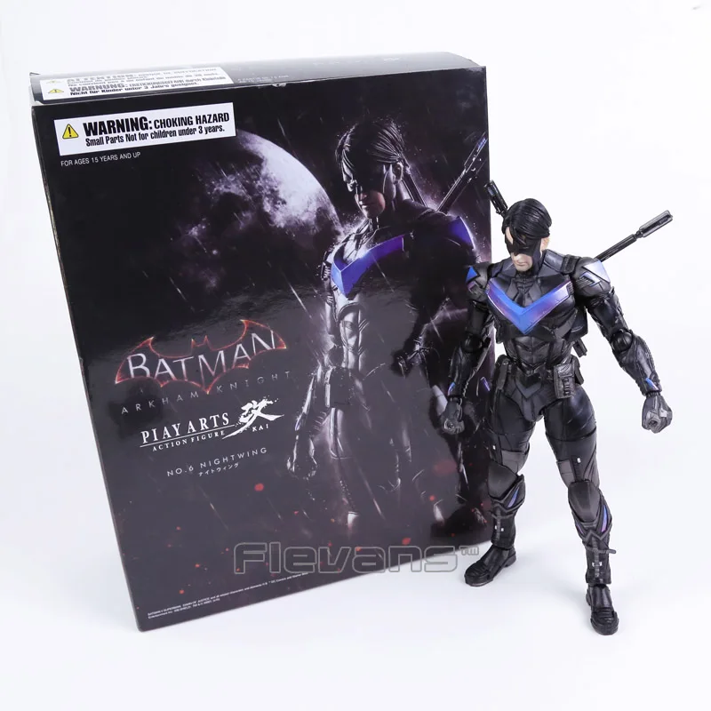Play Arts Kai Batman Arkham Knight Nightwing Robin Action Figure Toy Doll Model