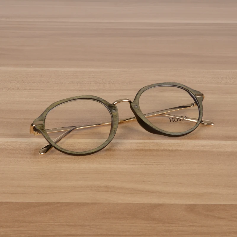 Nossa овальные очки ретро унисекс, металлические пластиковая оправа для очков Wo мужские s& мужские Оптические очки в оправе винтажные очки