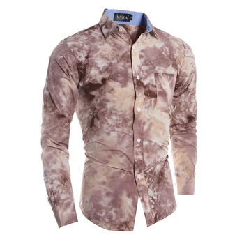 

Hot Stylish Men Casual Shirt Slim Fit Floral Shirt Long Sleeve 3D Printting Flowers Shirt Summer Casual Shirts 5085