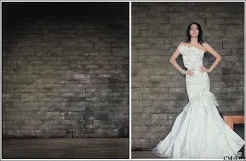 

Vintage Black Brick Wall photo backdrop Vinyl cloth High quality Computer printed wedding Backgrounds for sale